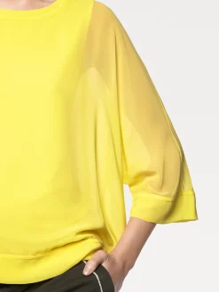 Basics|Blusen|heine Blusenshirt mit Fledermausärmeln gelb