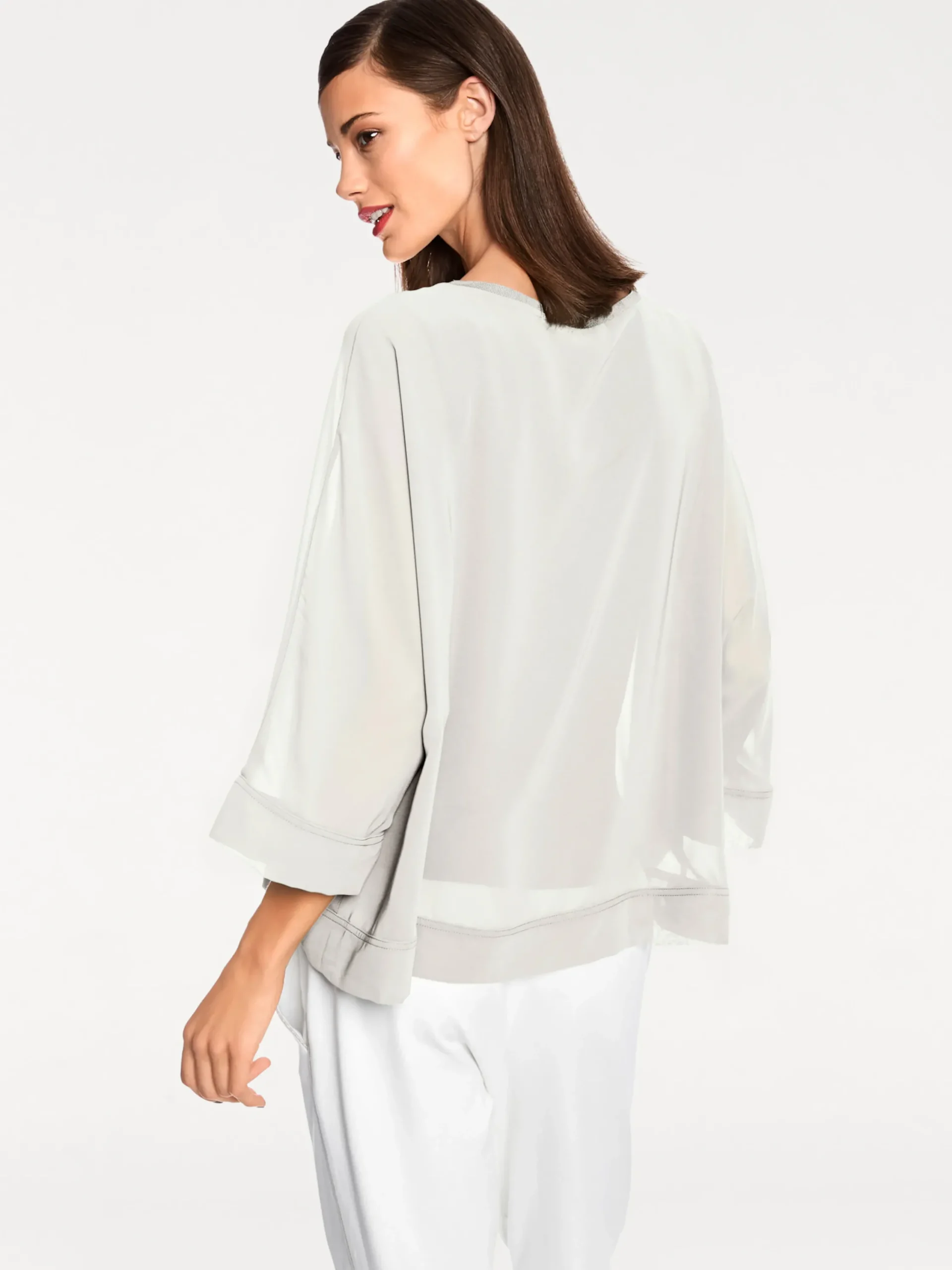 Strandmode|Blusen|heine Blusenshirt mit Fledermausärmeln ecru