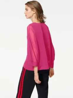 Basics|Blusen|heine Blusenshirt mit Fledermausärmeln pink