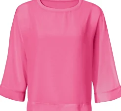 Basics|Blusen|heine Blusenshirt mit Fledermausärmeln pink