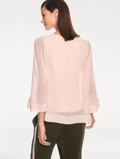 Strandmode|Blusen|heine Blusenshirt mit Fledermausärmeln puder