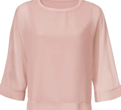 Strandmode|Blusen|heine Blusenshirt mit Fledermausärmeln puder