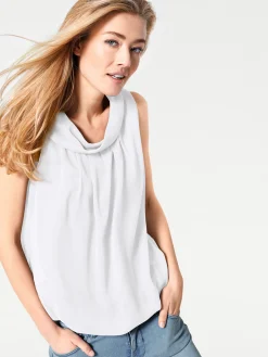 Strandmode|Shirts|heine Blusentop weiß
