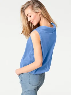 Strandmode|Blusen|heine Blusentop blau