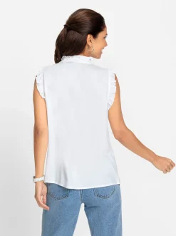 Strandmode|Blusen| Blusentop weiß