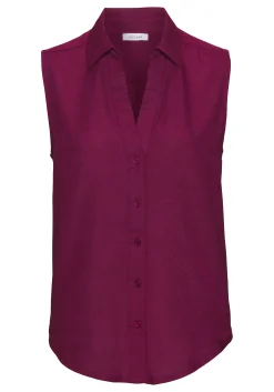 Strandmode|LASCANA Blusentop aubergine