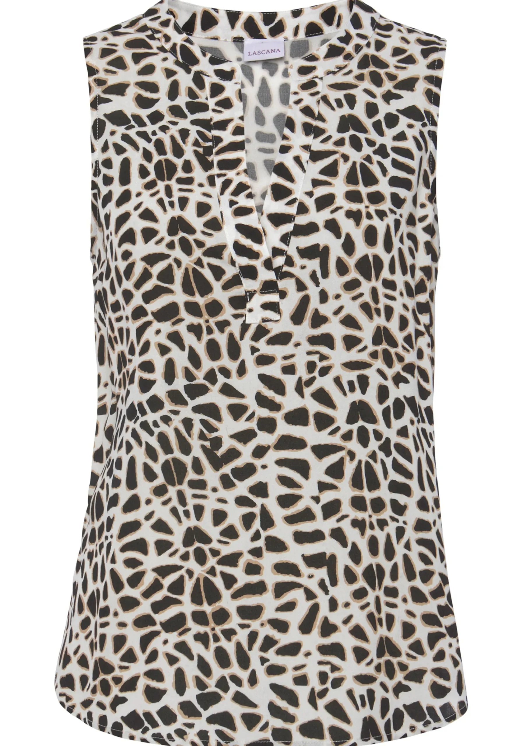 Strandmode|Blusen|LASCANA Blusentop creme-schwarz