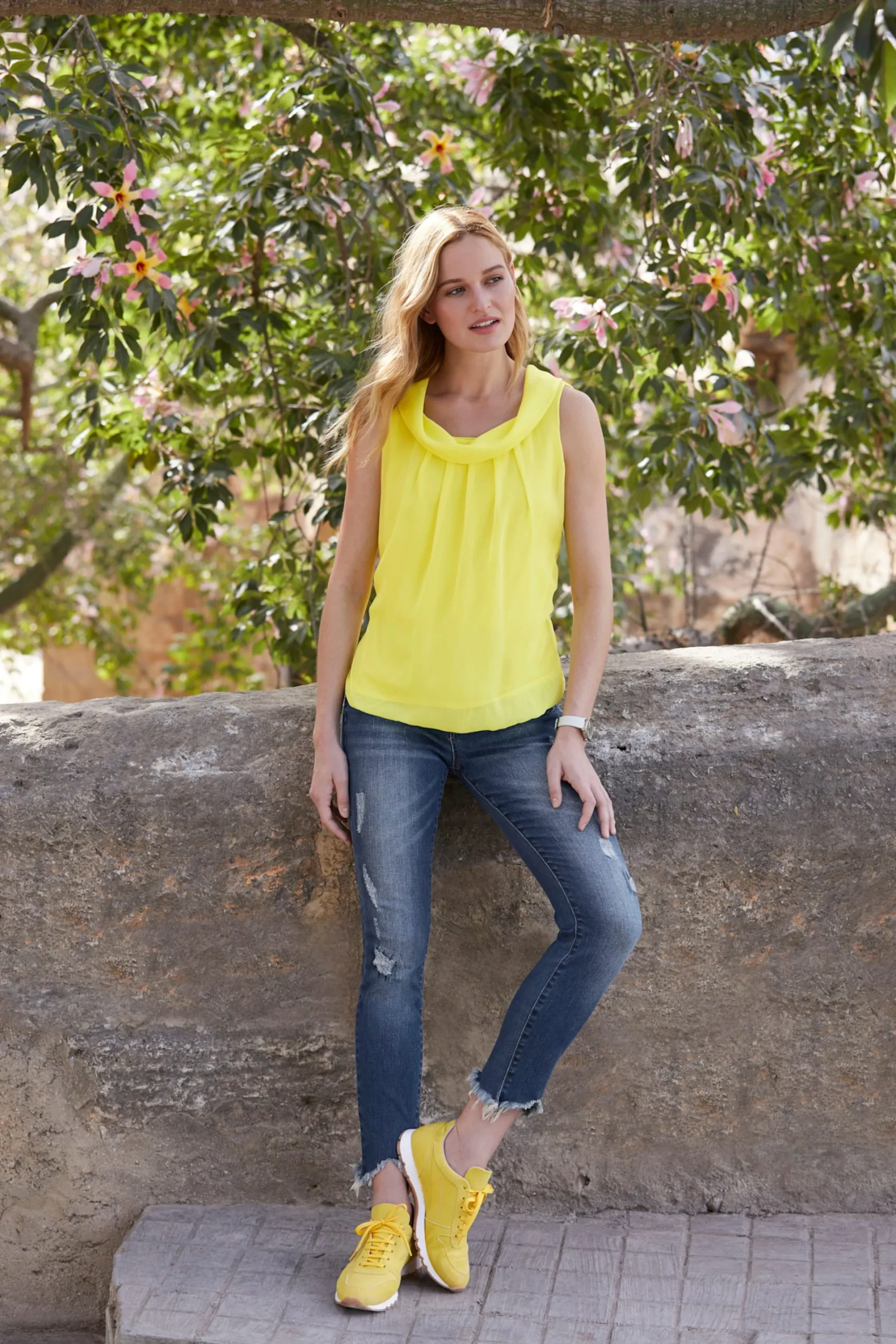 Strandmode|Blusen|heine Blusentop gelb