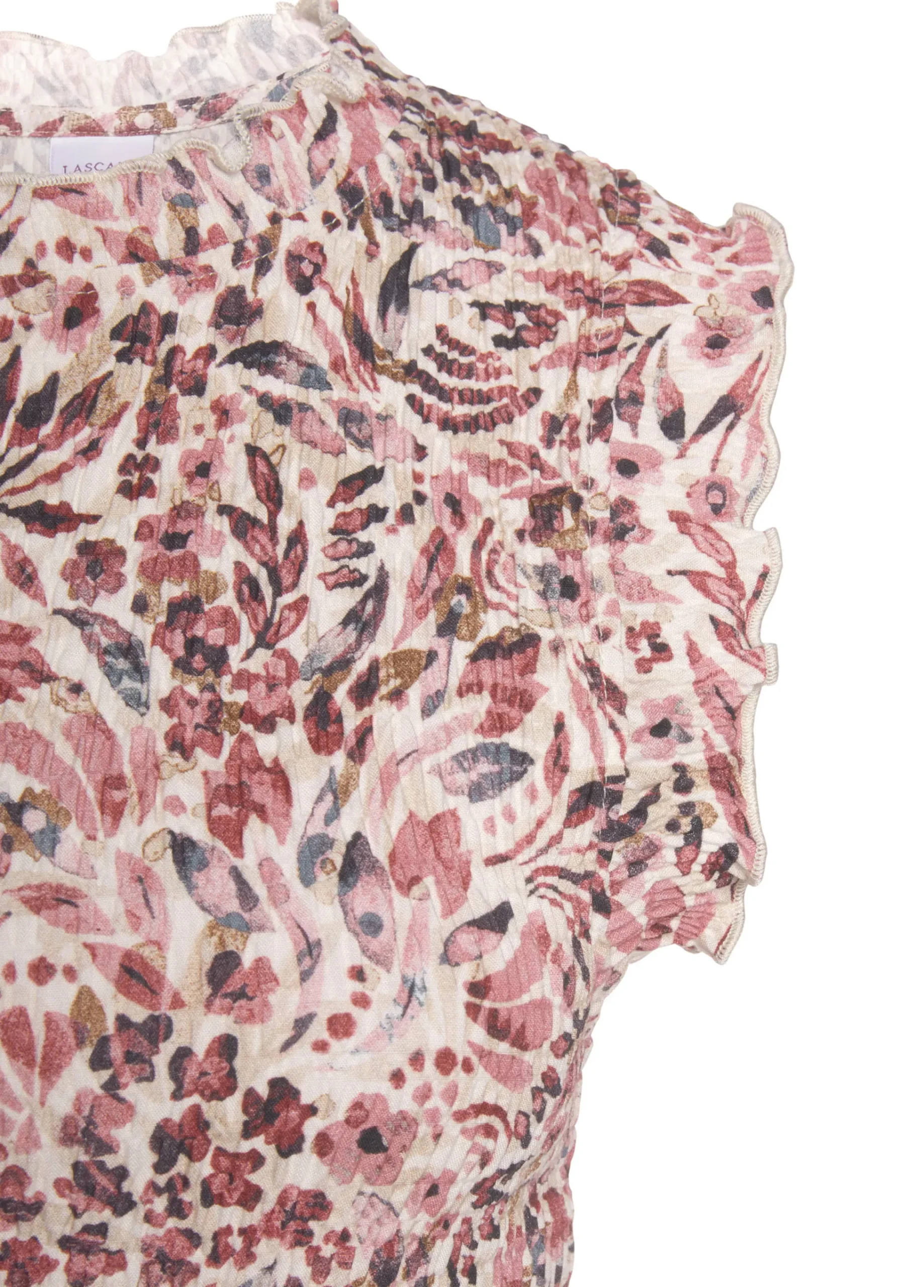 Strandmode|Blusen|Vivance Blusentop creme-mauvebedruckt