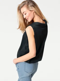 Strandmode|Shirts|heine Blusentop schwarz