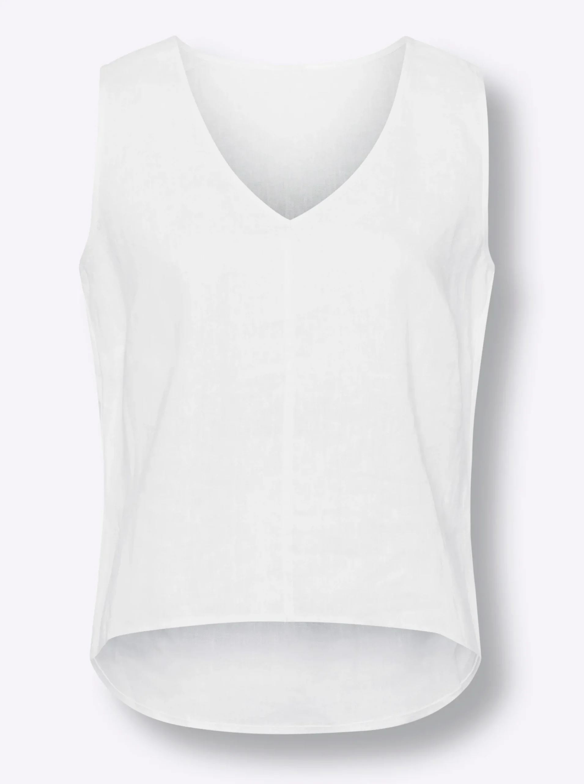 Blusen|Shirts|heine Blusentop aus reinem Leinen weiß