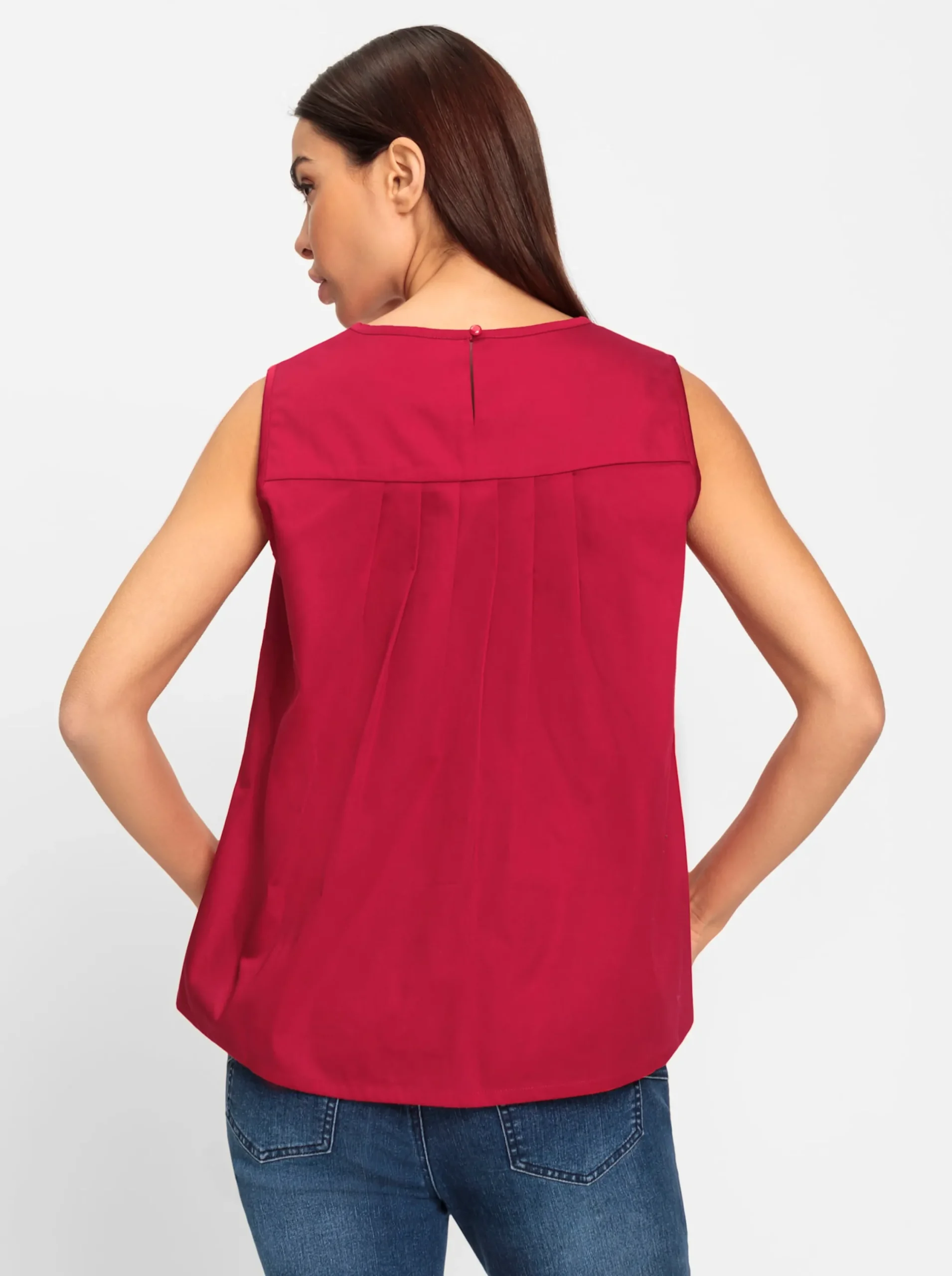 Blusen|Shirts|heine Blusentop in A-Linie rot