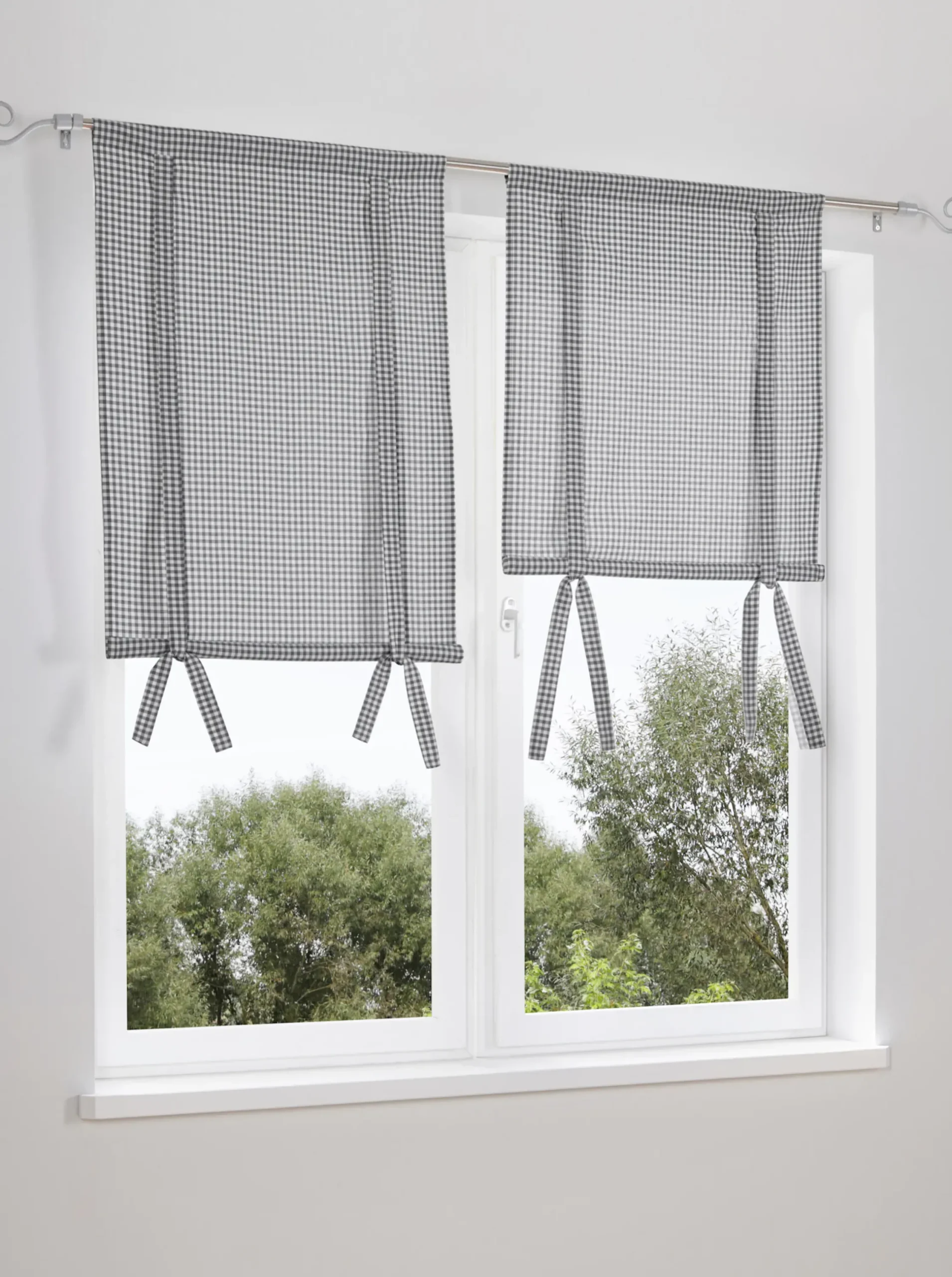Gardinen & Rollos|heine home Bändchenrollo grau-offwhite