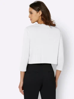 Strickjacken| Bolero in Feinstrick-Qualität ecru