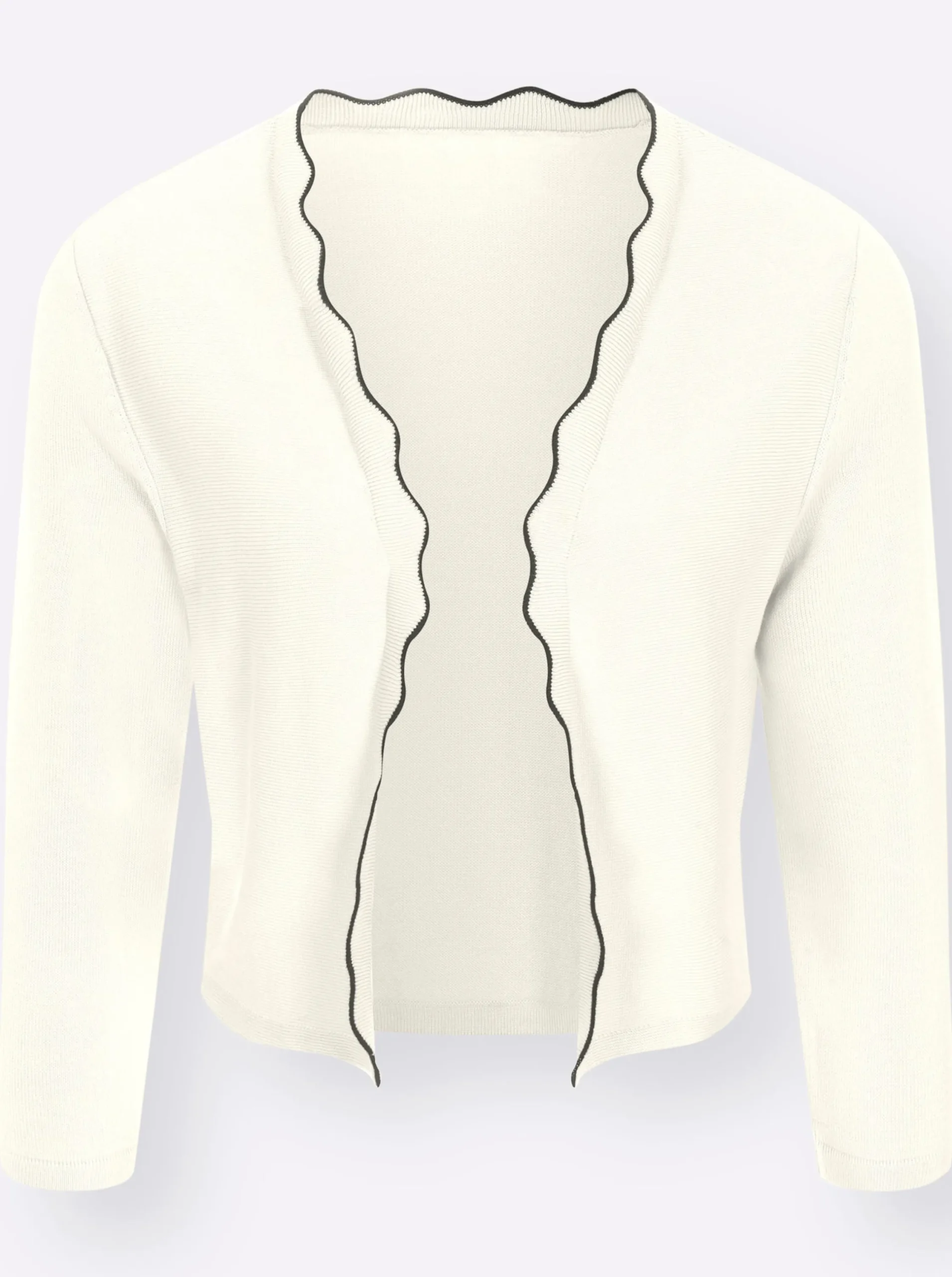 Strickjacken| Bolero in Feinstrick-Qualität ecru