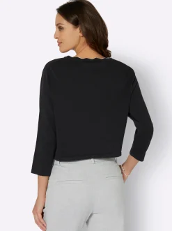 Strickjacken| Bolero in Feinstrick-Qualität schwarz