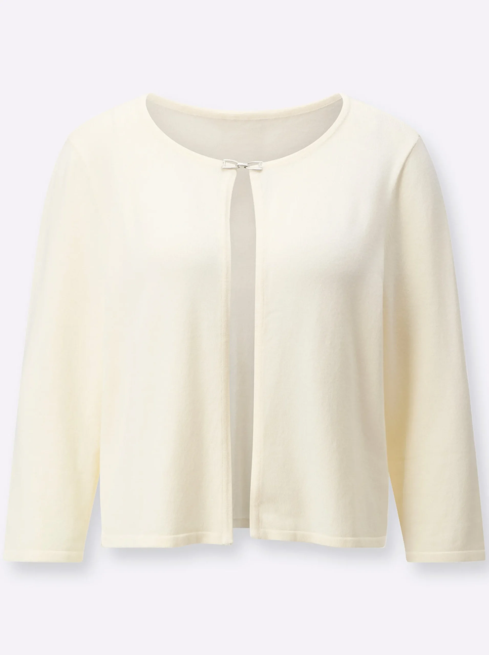 Strickjacken| Bolero mit Zierspange champagner