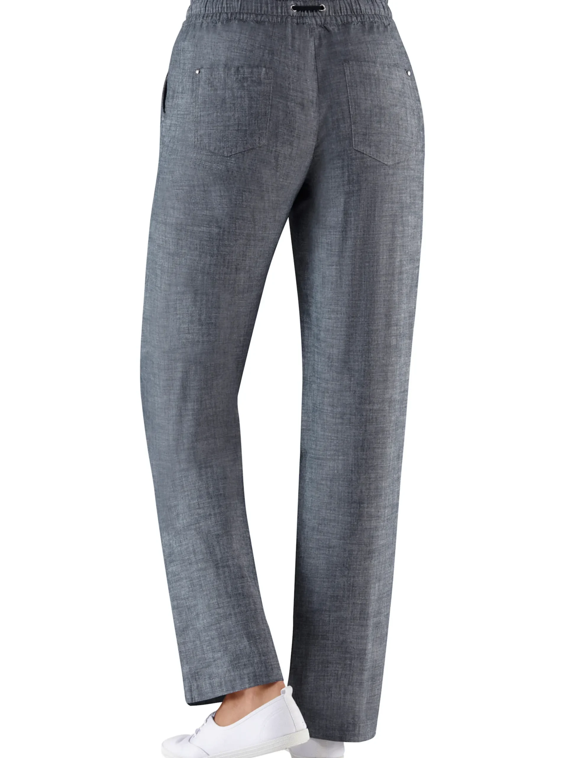 Hosen| Bootcuthose mit Dehnbund und Kordelzug marine