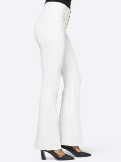 Jeans|heine Bootcut-Jeans weiß
