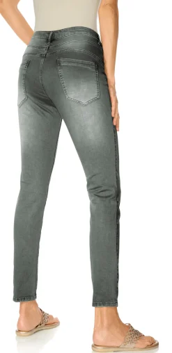 Basics|Hosen|heine Boyfriend Hose grau-grün