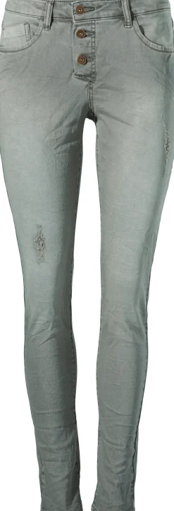 Basics|Hosen|heine Boyfriend Hose grau-grün