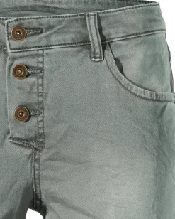 Basics|Hosen|heine Boyfriend Hose grau-grün
