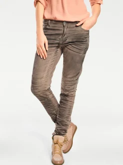 Jeans|heine Boyfriend Hose helltaupe