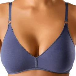 Bhs|petite fleur Bralette-BH marine+weiß