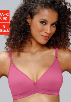 Bhs|petite fleur Bralette-BH pink+weiß+weiß
