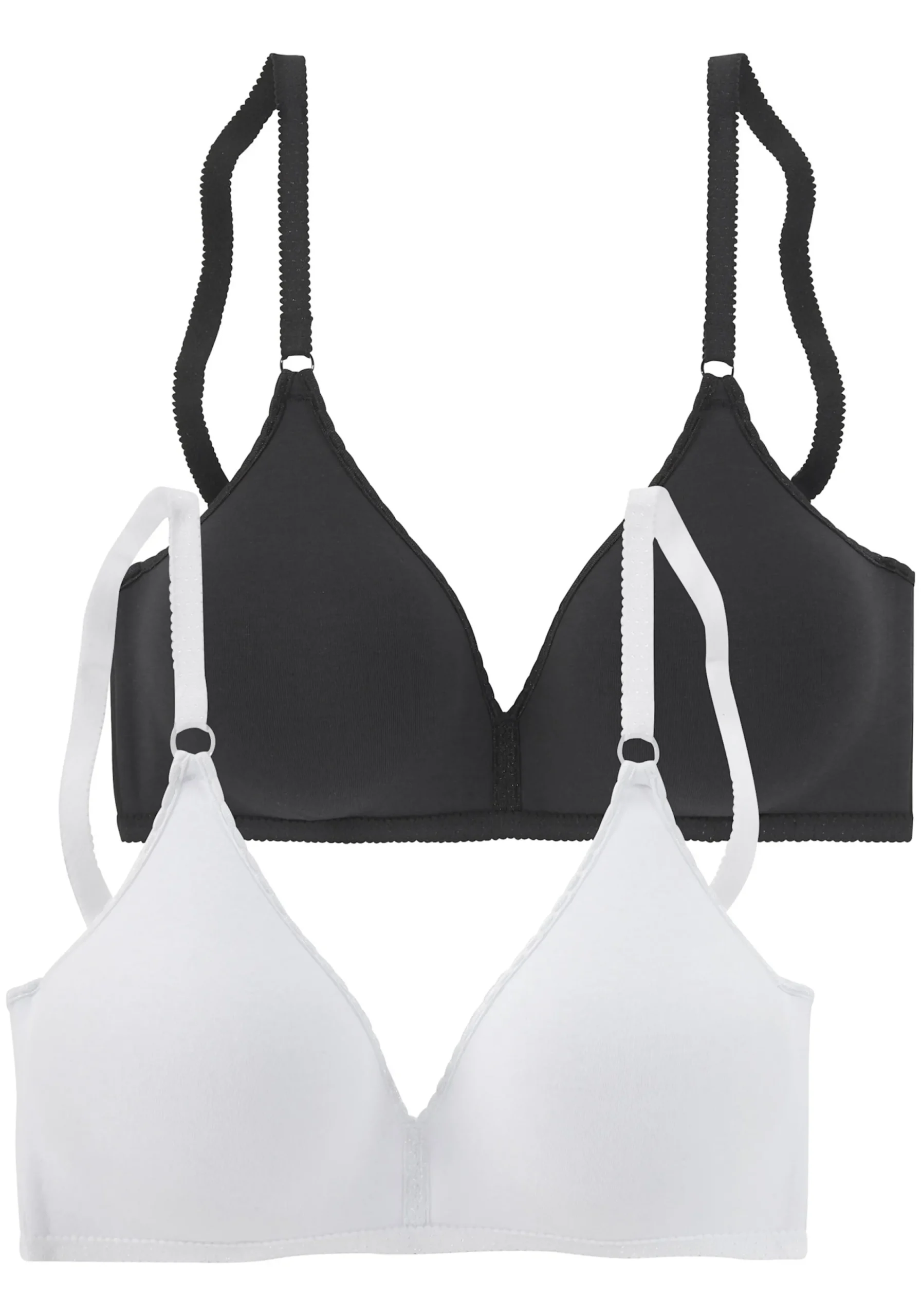 Bhs|petite fleur Bralette-BH schwarz+weiß