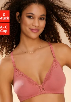 Bhs|petite fleur Bralette-BH puder+terra