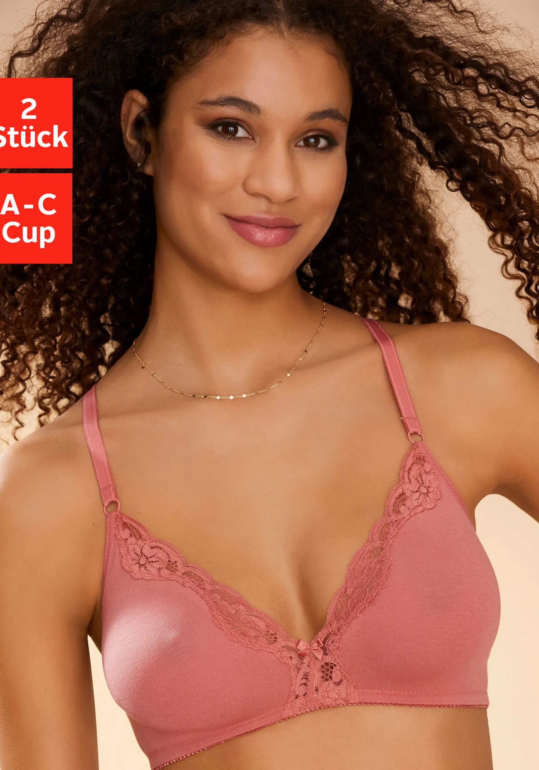 Bhs|petite fleur Bralette-BH puder+terra