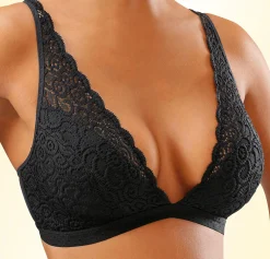 Bhs|petite fleur Bralette-BH orange+schwarz