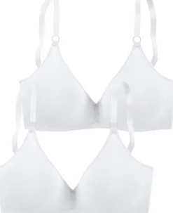 Bhs|petite fleur Bralette-BH 2xweiß