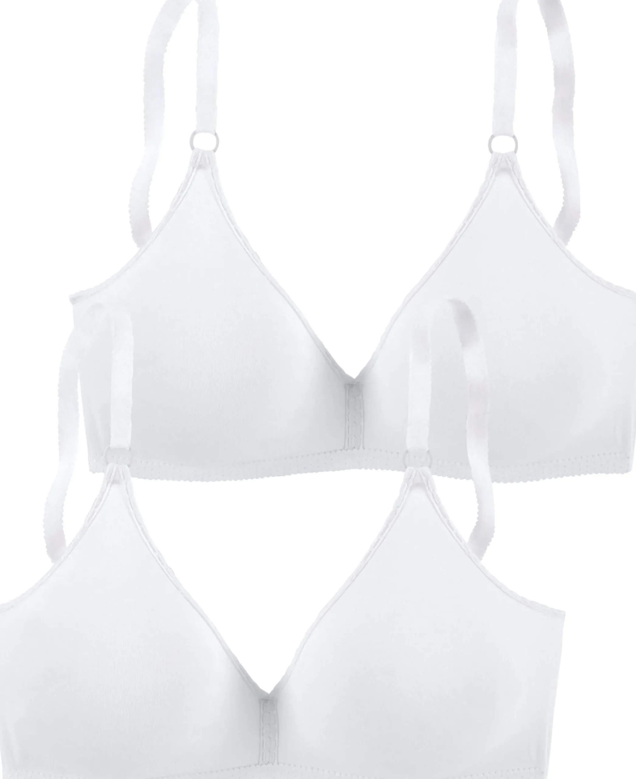 Bhs|petite fleur Bralette-BH 2xweiß