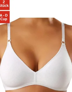 Bhs|petite fleur Bralette-BH 2xweiß