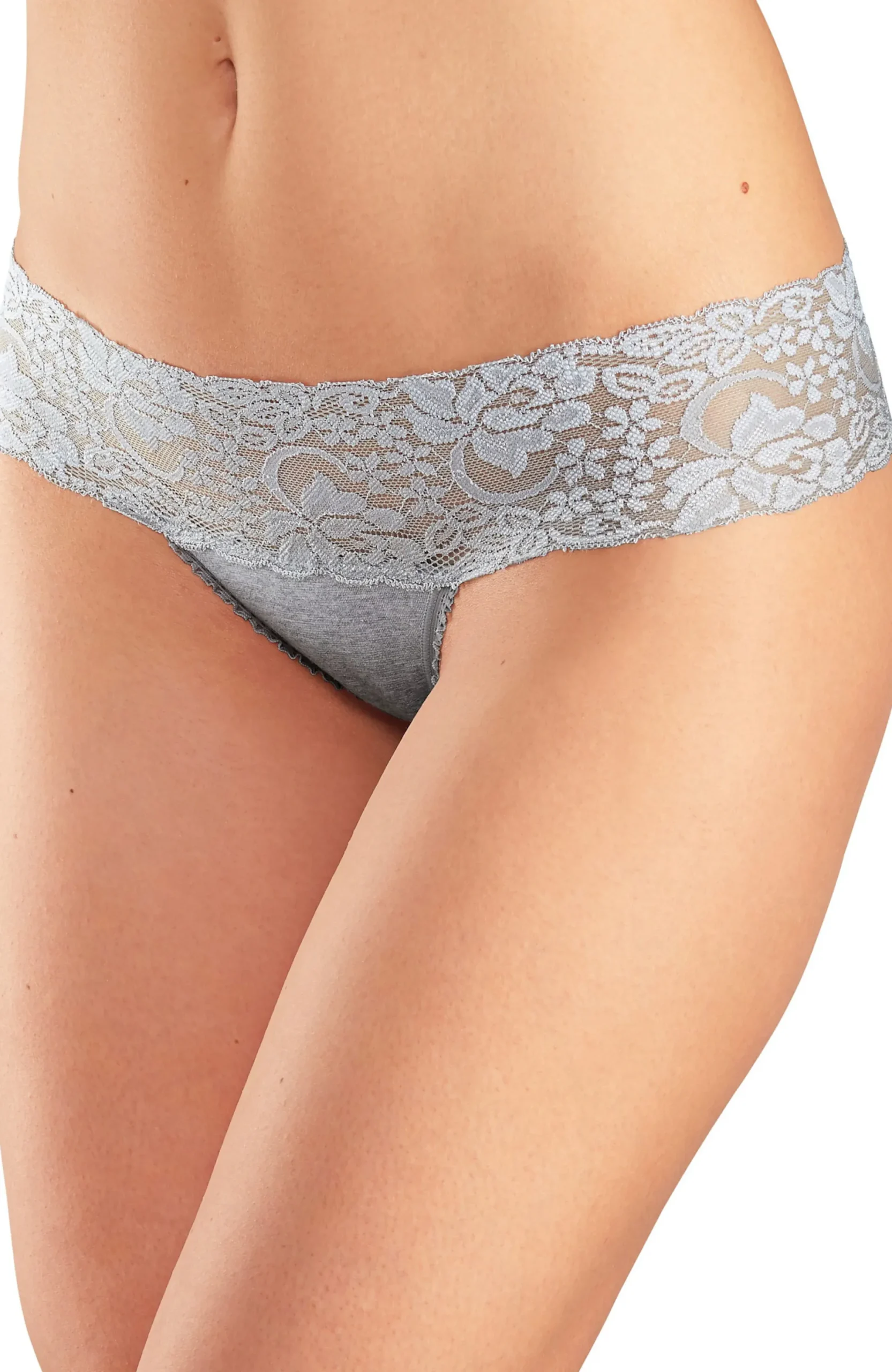 Unterhosen|Vivance Brasilslip weiß,grau-meliert,schwarz