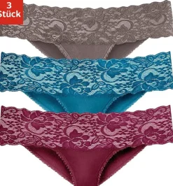 Unterhosen|Vivance Brasilslip petrol,taupe,bordeaux