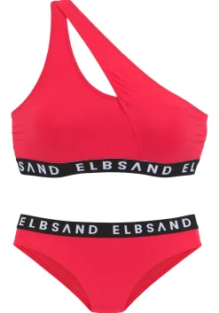 Bikinis|Elbsand Bustier-Bikini rot