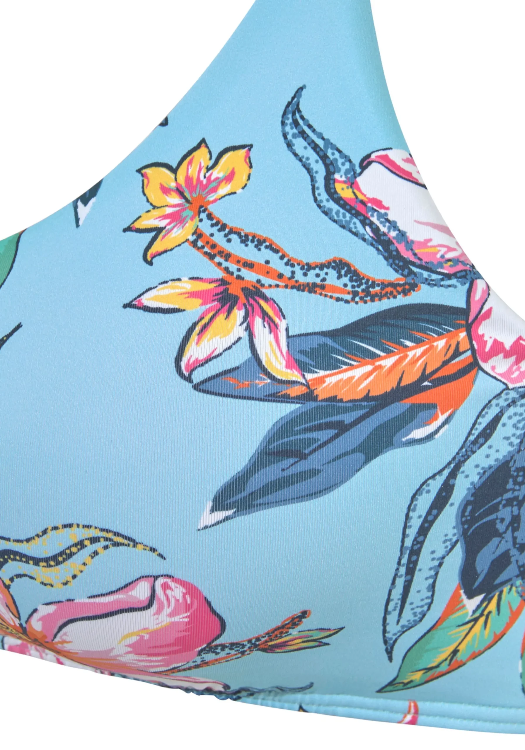 Bikinis|LASCANA Bustier-Bikini-Top hellblau-bedruckt