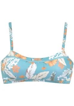 Bikinis|Sunseeker Bustier-Bikini-Top aquablau-bedruckt