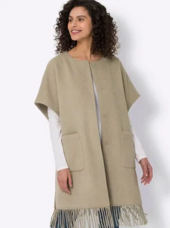 Jacken|heine Cape beige-meliert