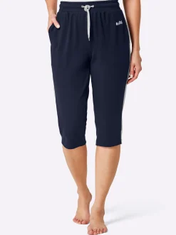 Homewear|feel good Capri-Hose marine