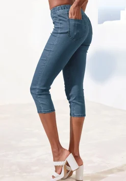 Hosen|Buffalo Caprihose blau