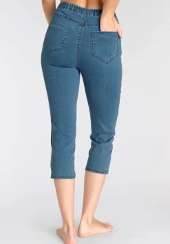 Hosen|Buffalo Caprihose blau