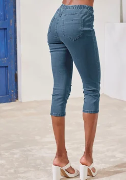 Hosen|Buffalo Caprihose blau