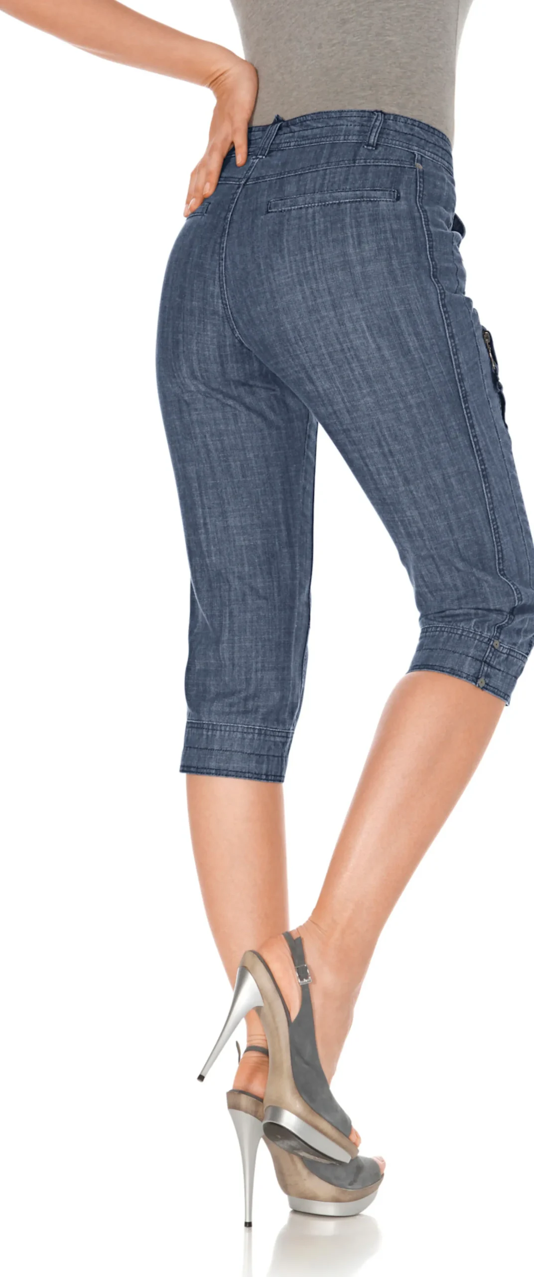 Hosen|heine Capri-Hose bluedenim