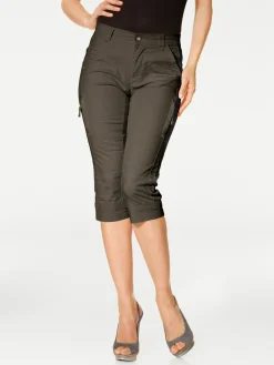 Strandmode|heine Capri-Hose khaki