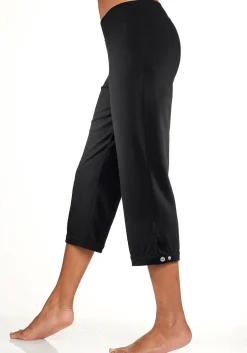 Hosen|H.I.S Caprihose schwarz