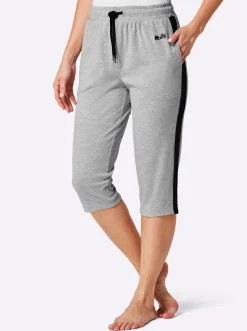 Homewear|Homewear|feel good Capri-Hose grau-melange